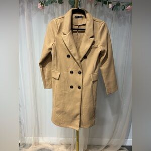 SHEIN Classic Tan Trench Coat